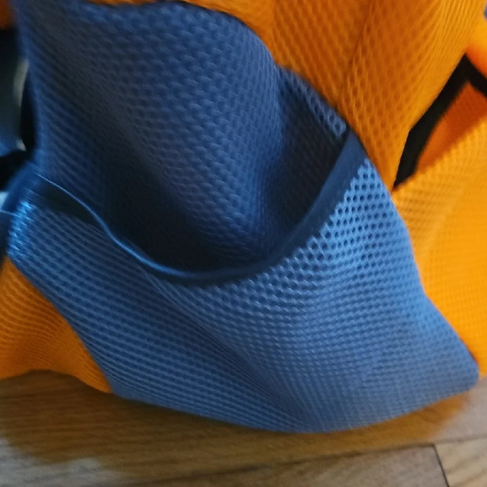 Orange and Gray Backpack Pet Carrier
